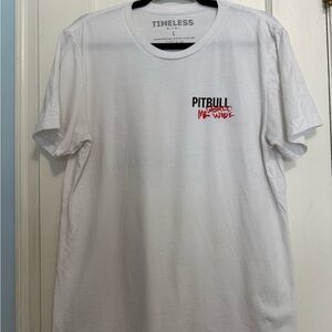 White Pitbull Graphic Men's Tee